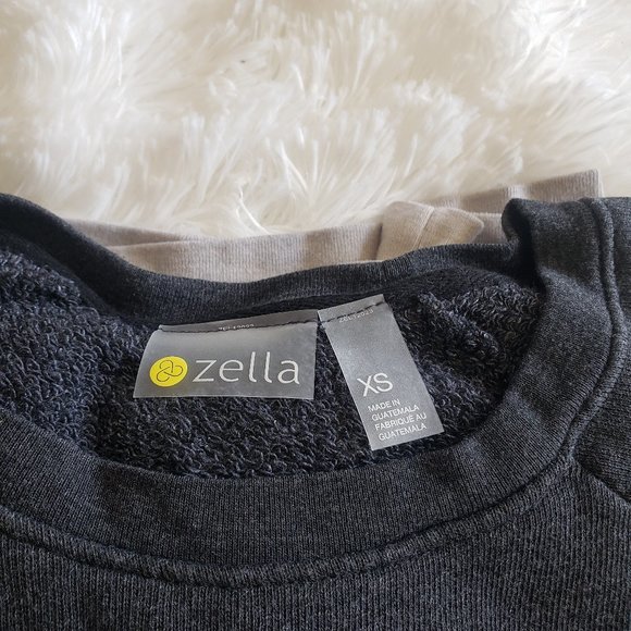 Zella Dip Dyed Sweatshirt Grey Forged NWT - Picture 8 of 10
